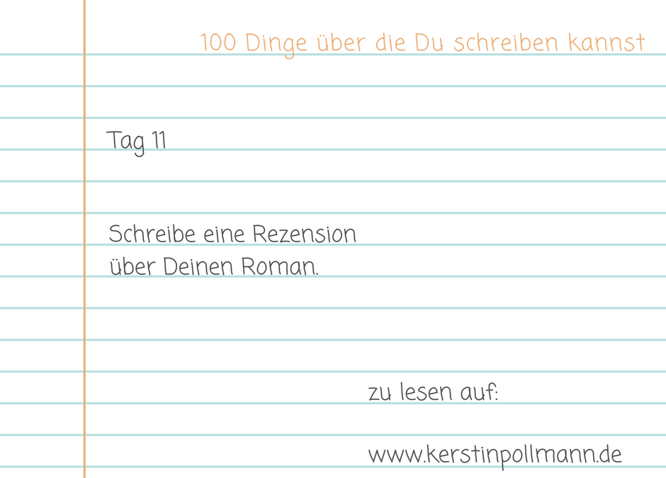 Tag 11 Schreibe eine Rezension